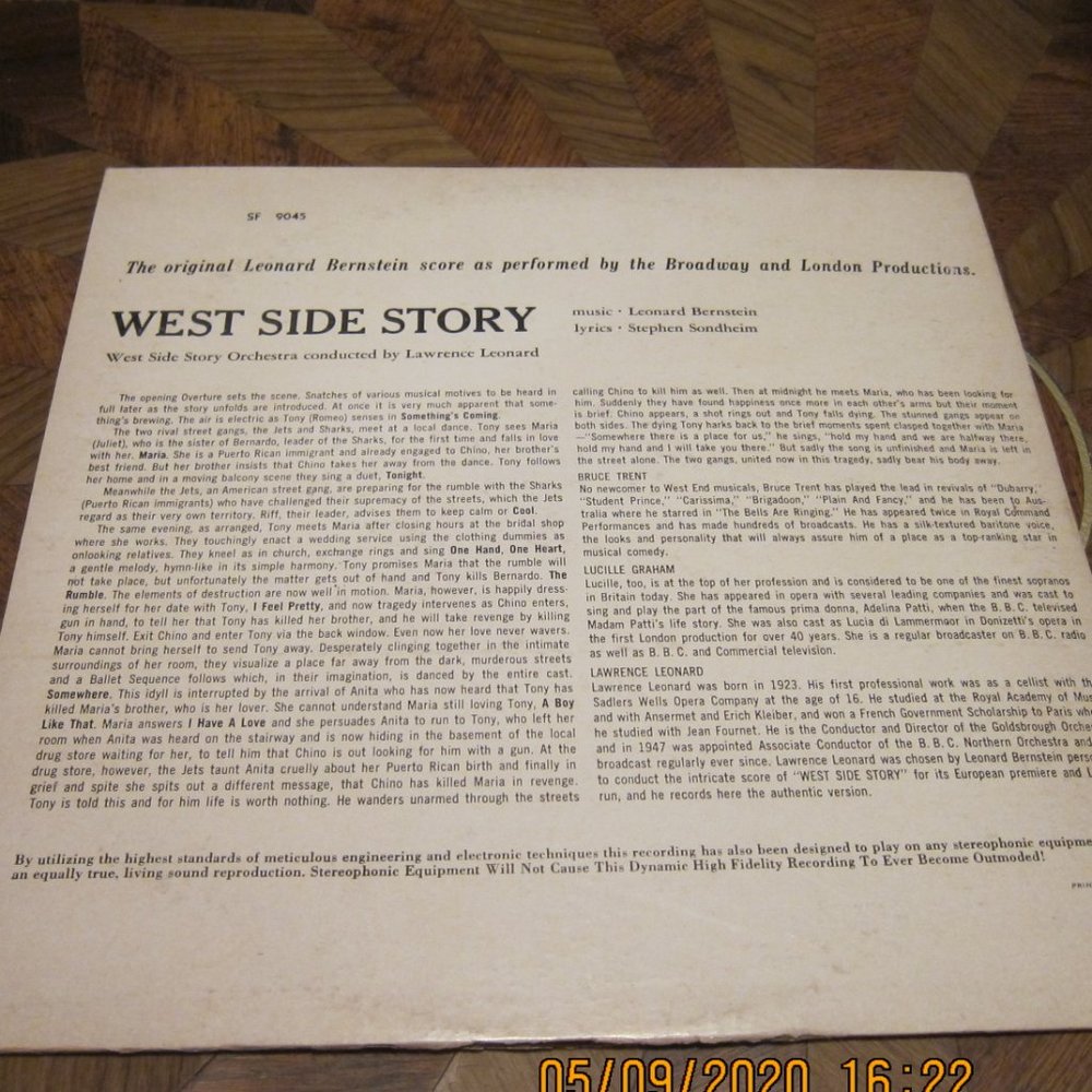 West Side Story - Original London and Bway Cast - Picture 3 of 5
